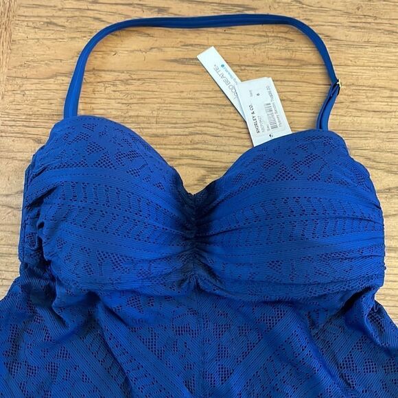 BLEU ROD BEATTIE BLUE LACEY FLYAWAY BANDINI. NEW WITH TAGS - Picture 2 of 8